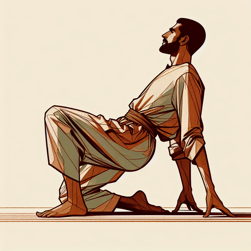 Person lying on back with knees bent, hips lifted into a bridge position, glutes engaged